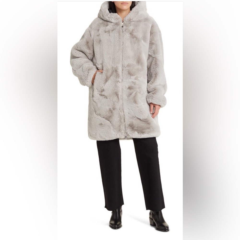 🔥🔥MOOSE KNUCKLES Stare Bunny Faux Fur Hooded coat